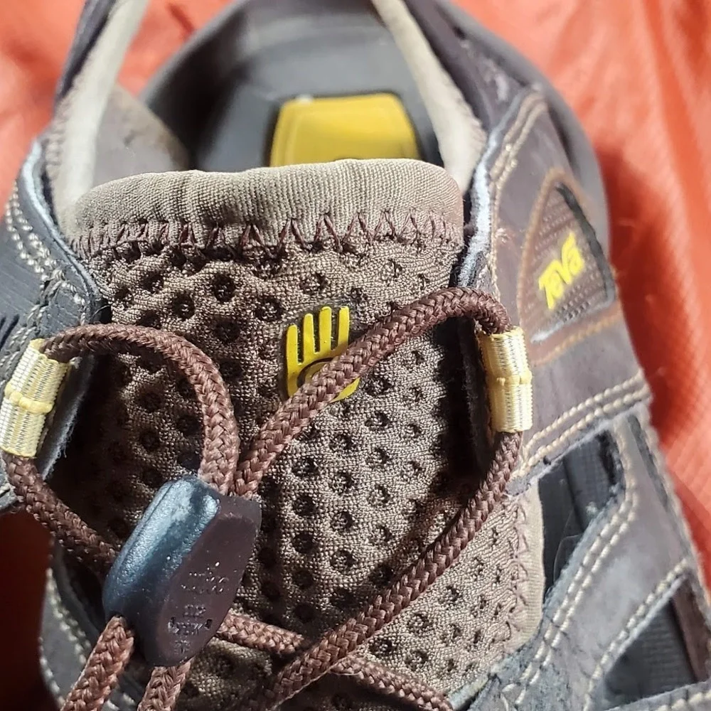 Teva Mens Brown 1002692 Adjustable Sports Slip On Hiking Sandal‎ Size US 9.5